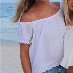 super cute white top